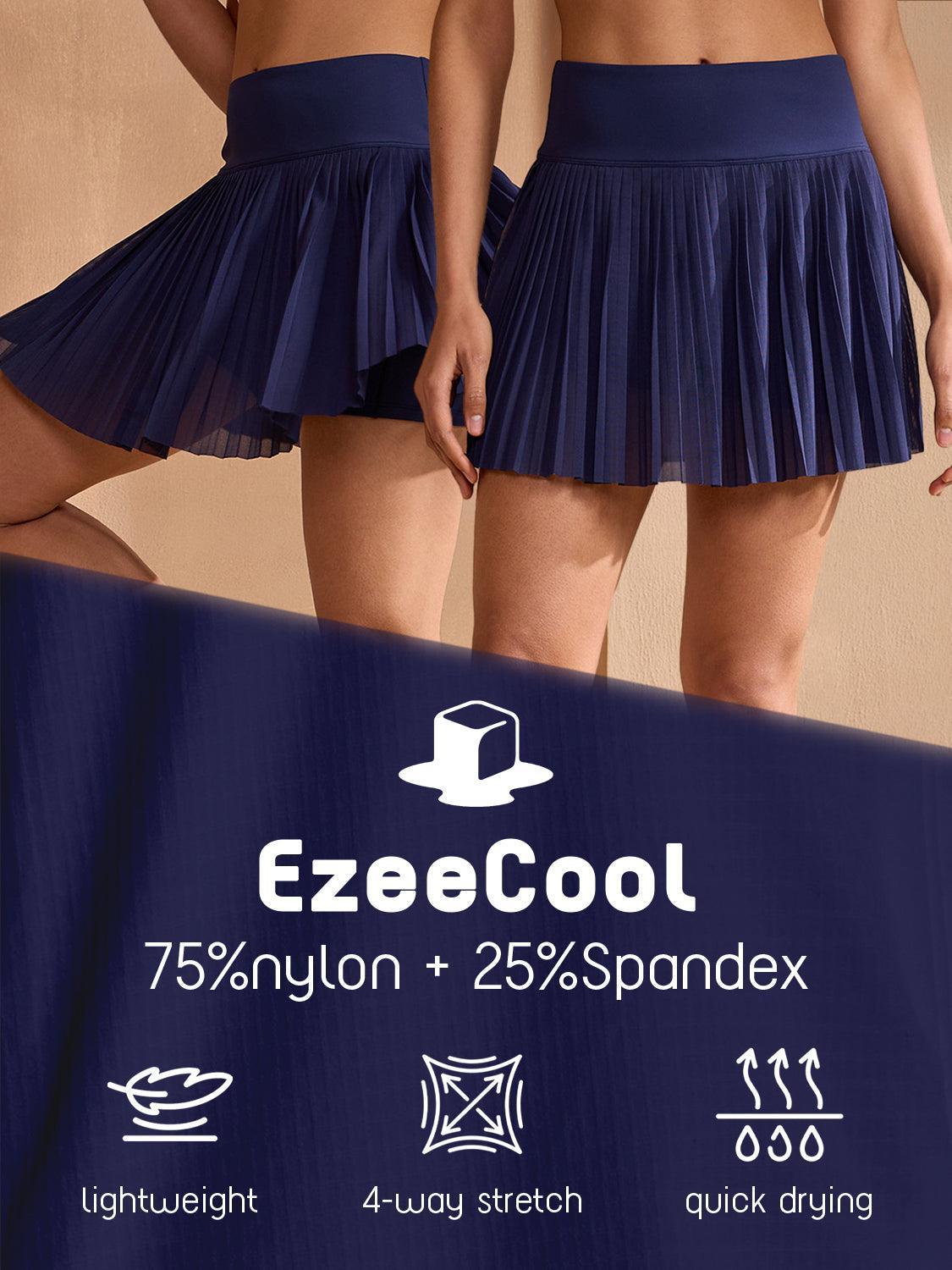 기본 이상 14.5인치 A라인 플리츠 스커트 UPF50+