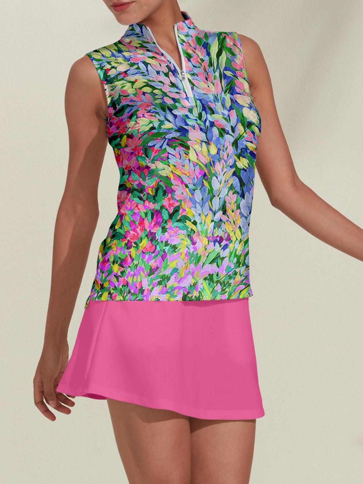 Botanisch Energie Golfshirt Quarterzip UPF50+