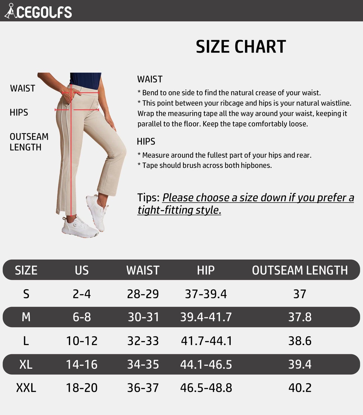 Pantalones tobilleros elásticos de 28 pulgadas Más Que Básicos