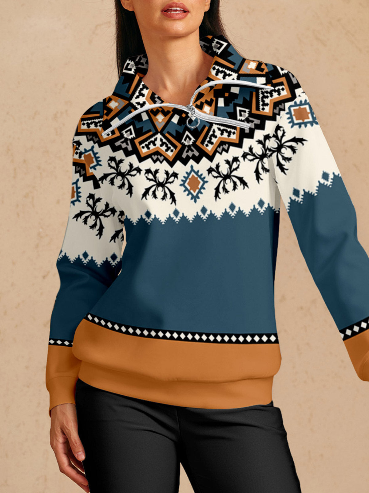 Auffälliges Barock-Golf-Sweatshirt