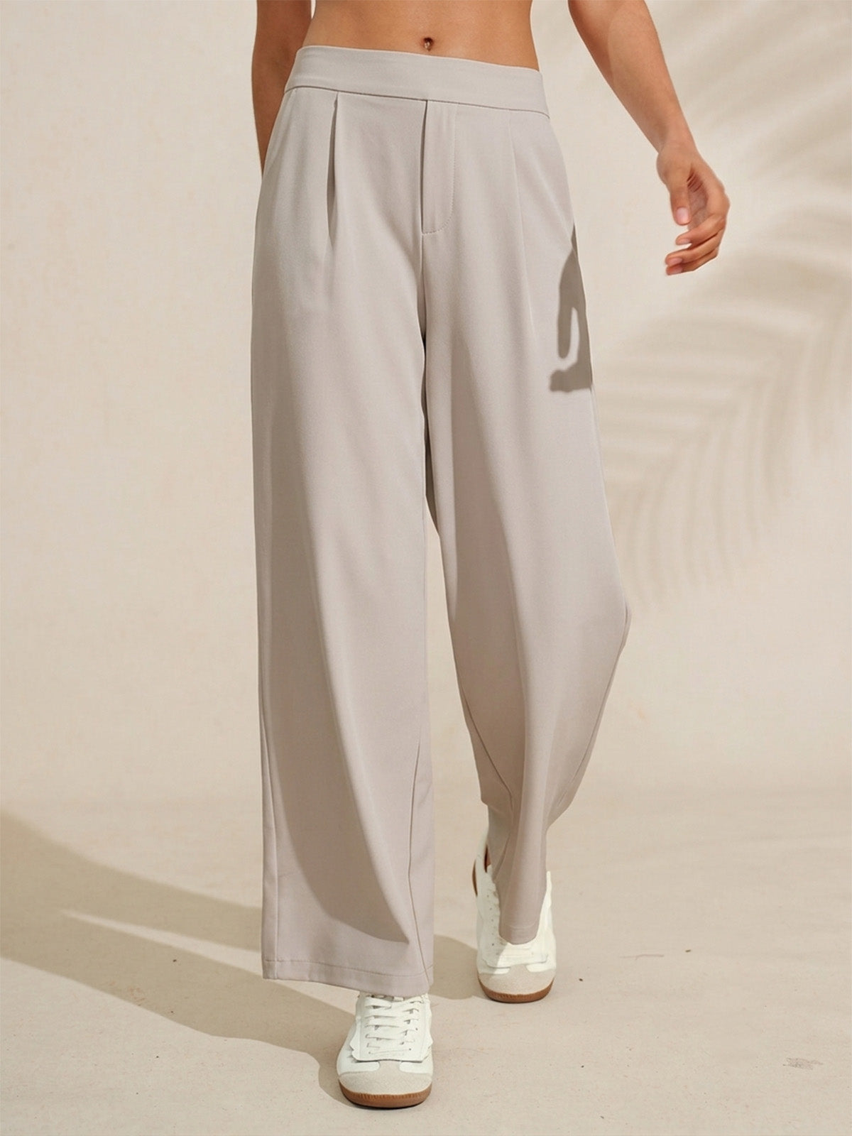 Pantalones de pierna ancha elásticos de alto rendimiento Más Que Básicos