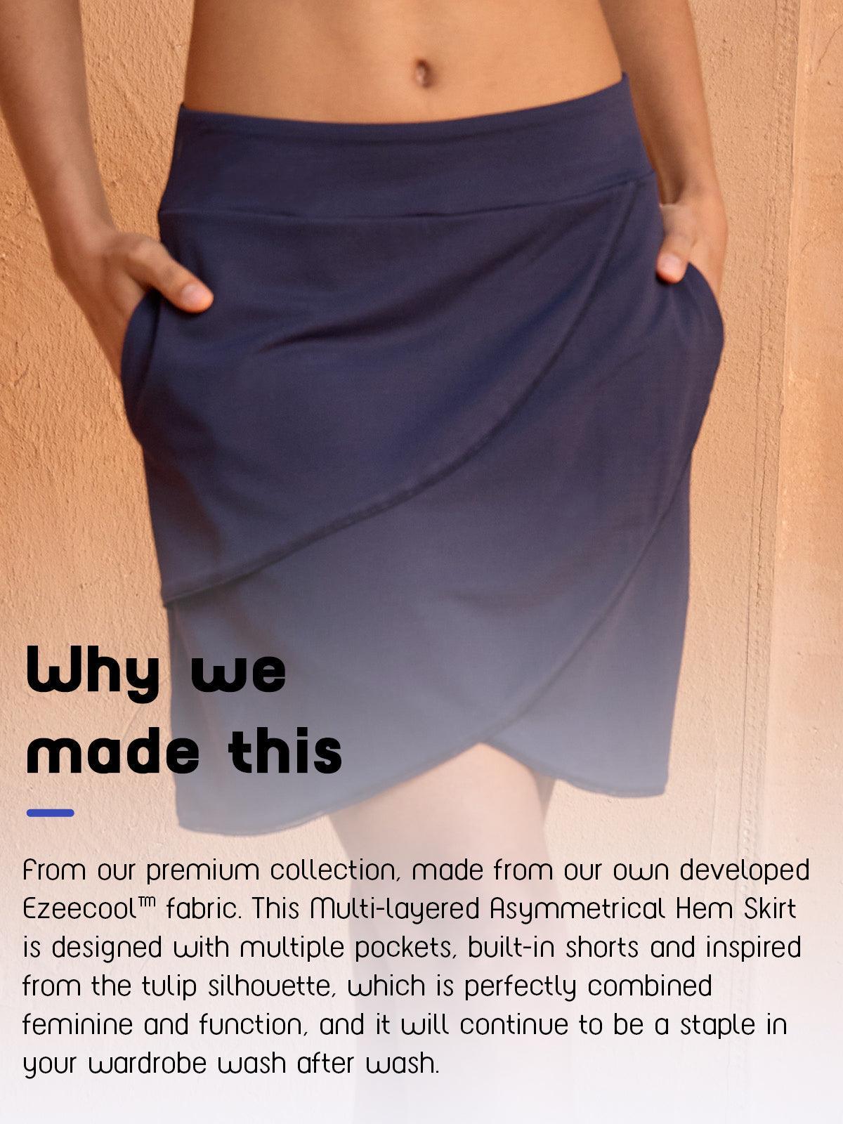 Premium 18,5 Inch Asymmetrische Skort UPF50+