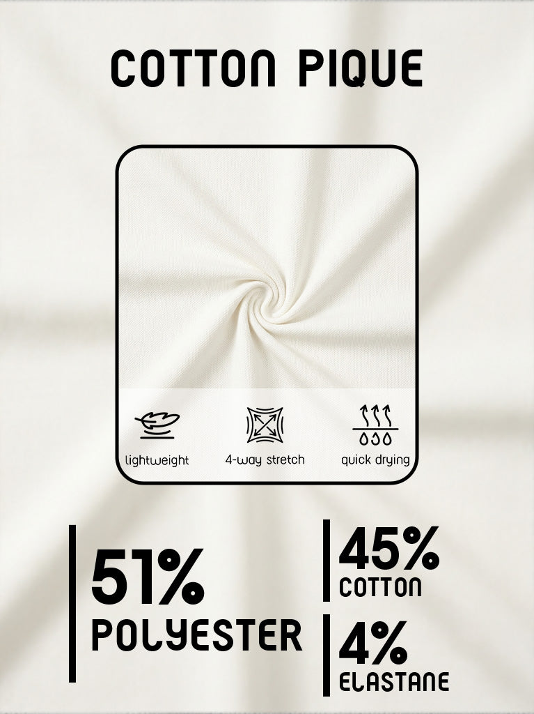 Navycore 19 Inch Trimmed Pique Skort