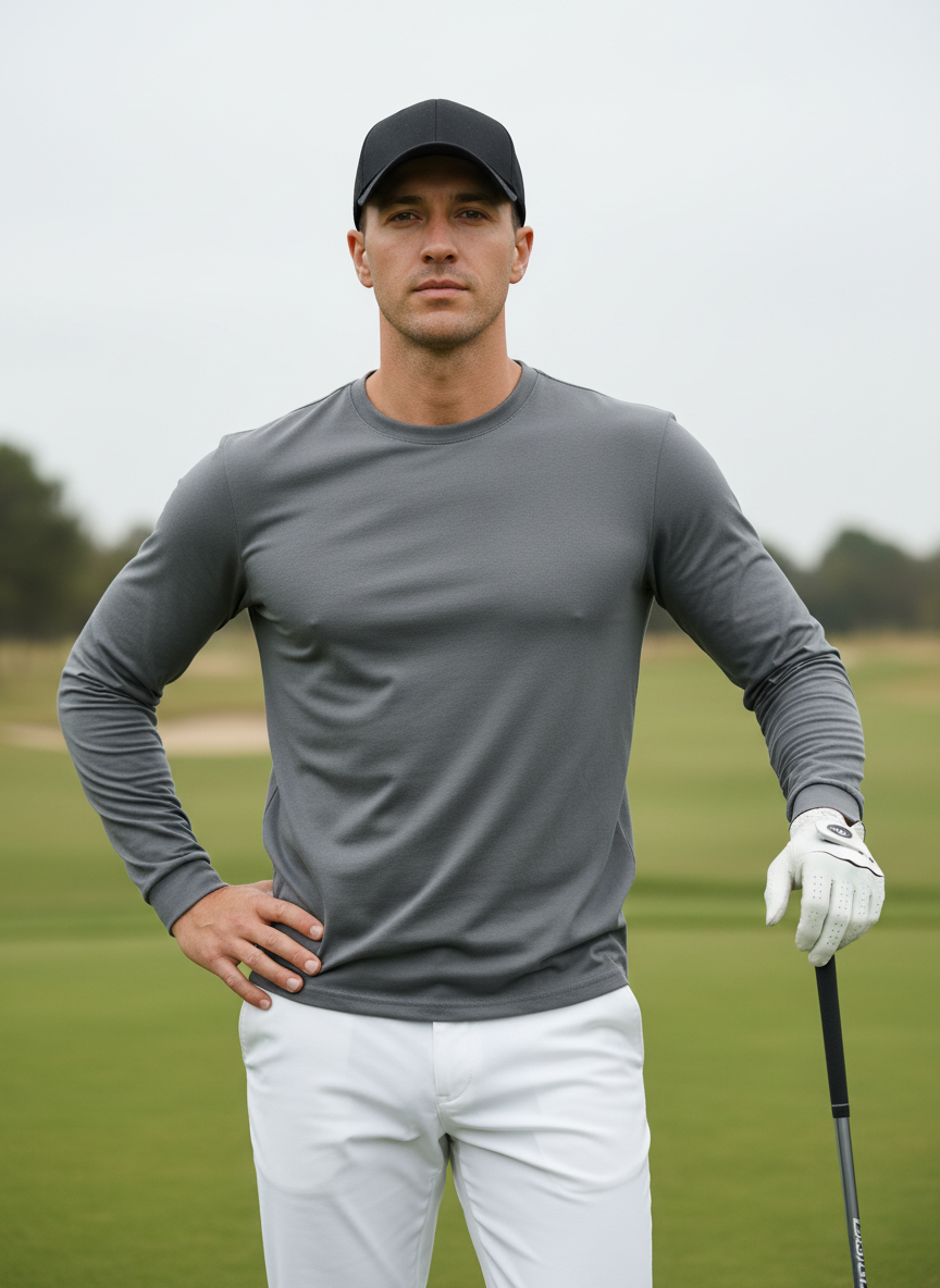 More Than Basic Men's Golf Crewneck T-Shirt