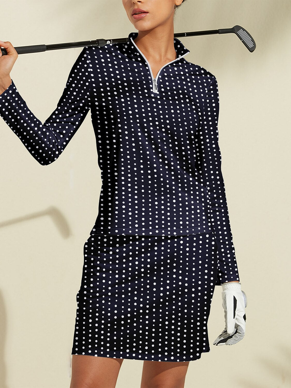 Hyper-prep Silky Golf Shirt Quarterzip UPF50+