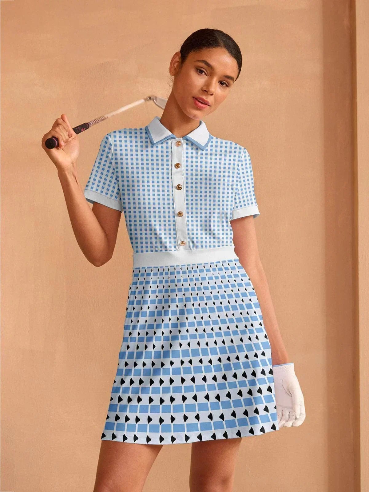 Not So Classic Short Sleeve A-Line 36.5 Inch Dress Acegolfs Not So Classic Short Sleeve A-Line 36.5 Inch Dress Acegolfs