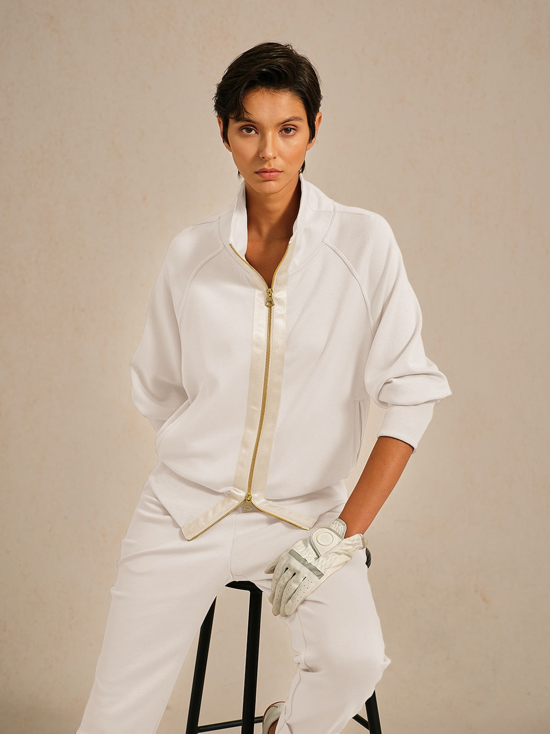 Veste à manches longues UltraSoft avec bordure