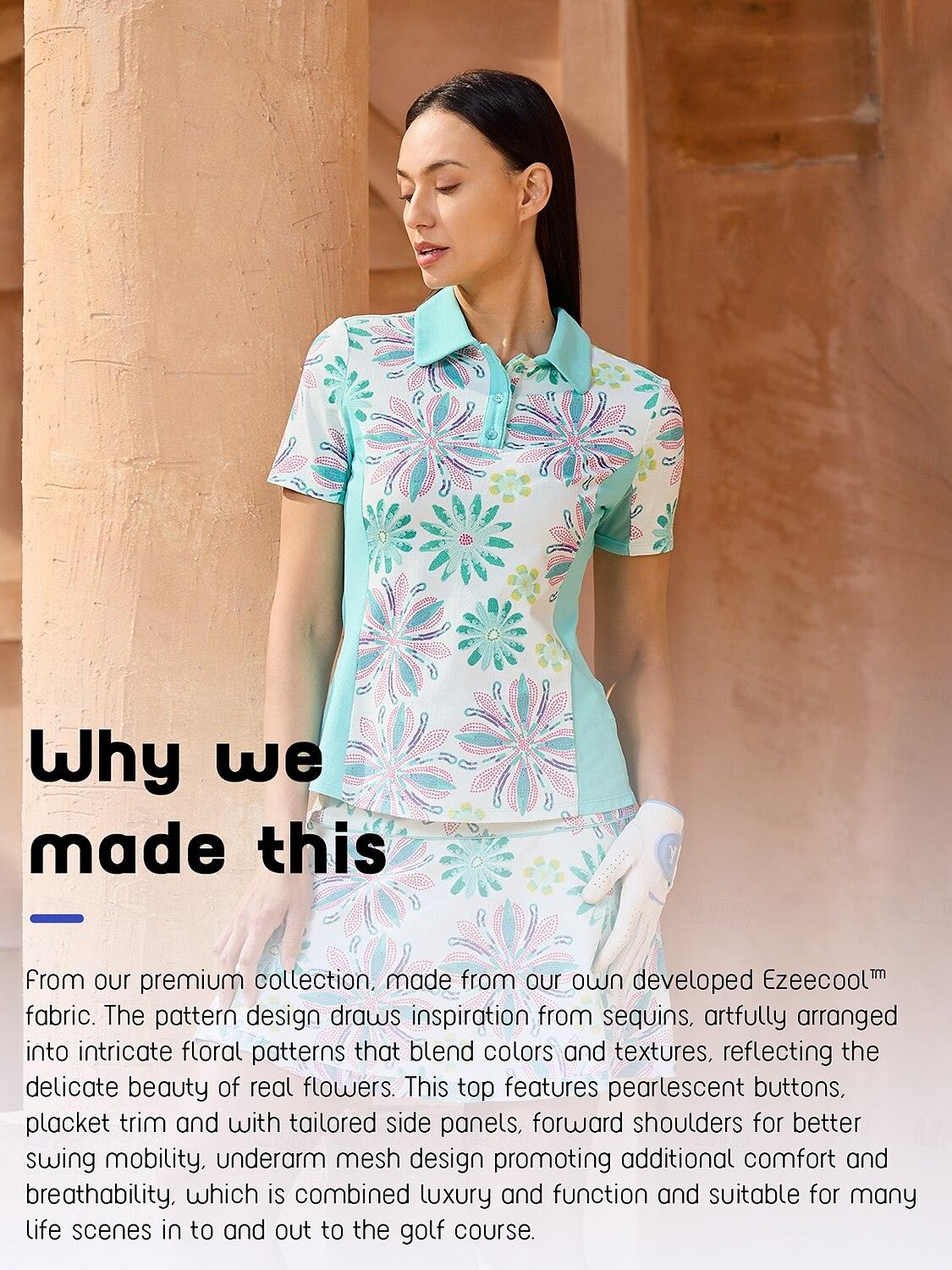 Polo à manches courtes premium à blocs de couleur UPF50+