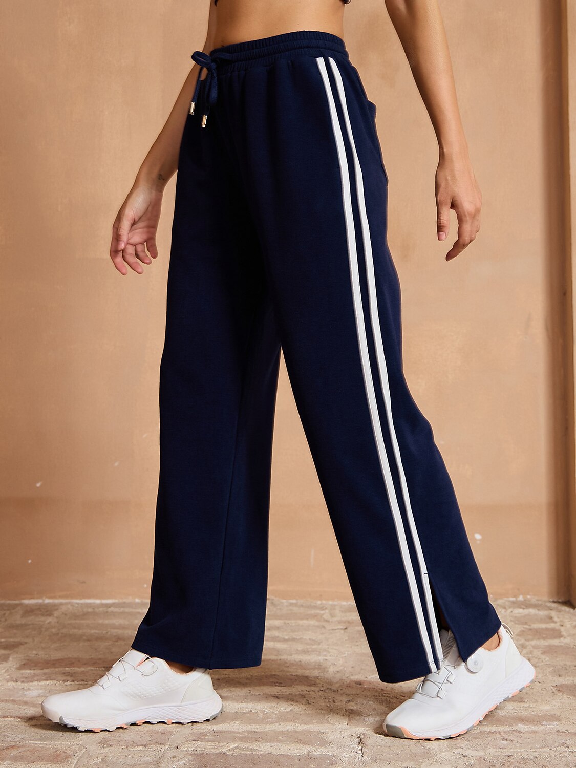 UltraSoft Velour 40 Inch Stretch Drawstring Wide Leg Pants