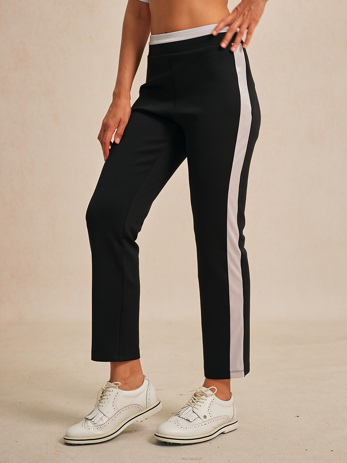 Navycore 39 Inch Stretch Color Block Ankle Pants