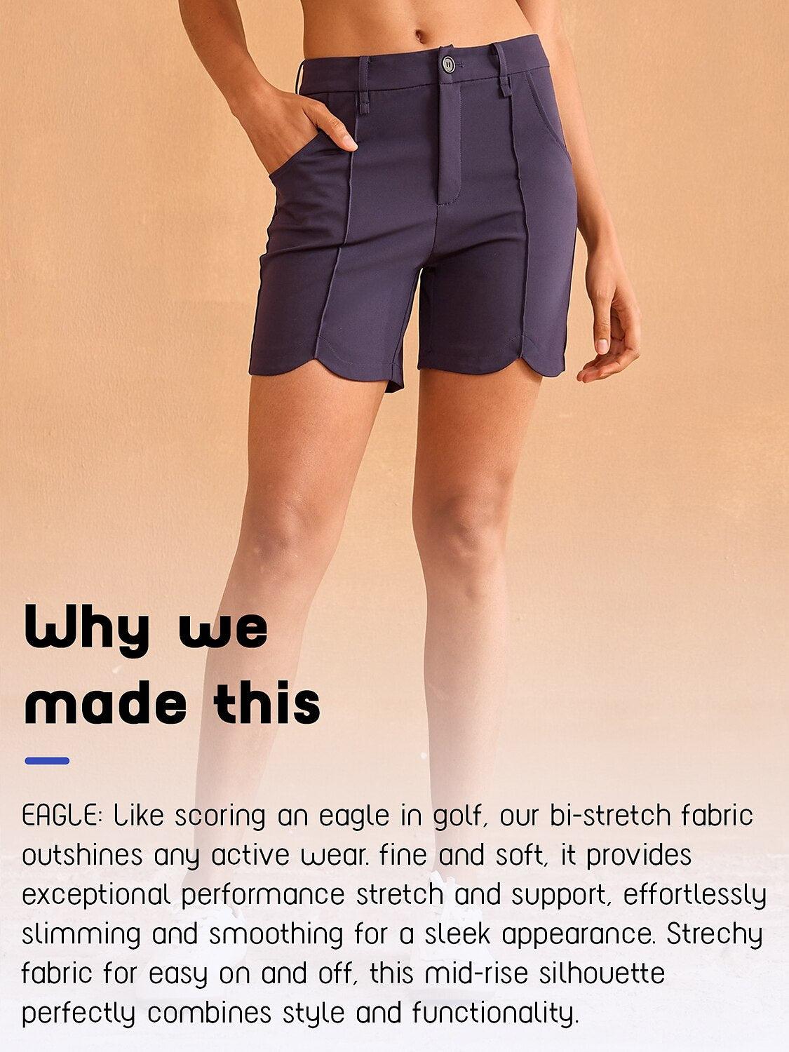 Pantalones cortos de golf EAGLE de 16 pulgadas con ajuste recto UPF50+