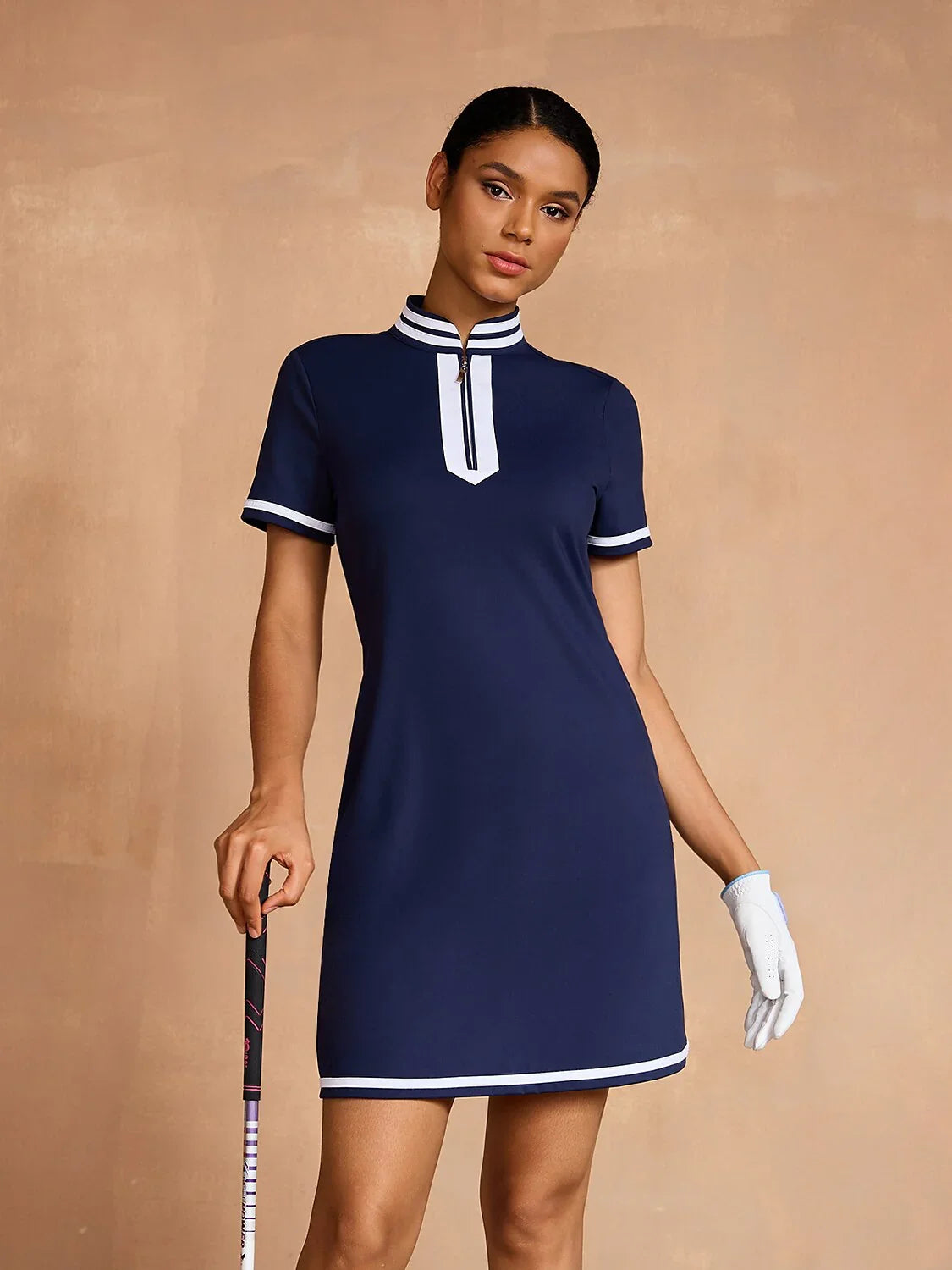 short sleeve color block dress Carol-Pink Floral Print Color Block Ruffled Short Sleeve Flared Midi Dress LARGE