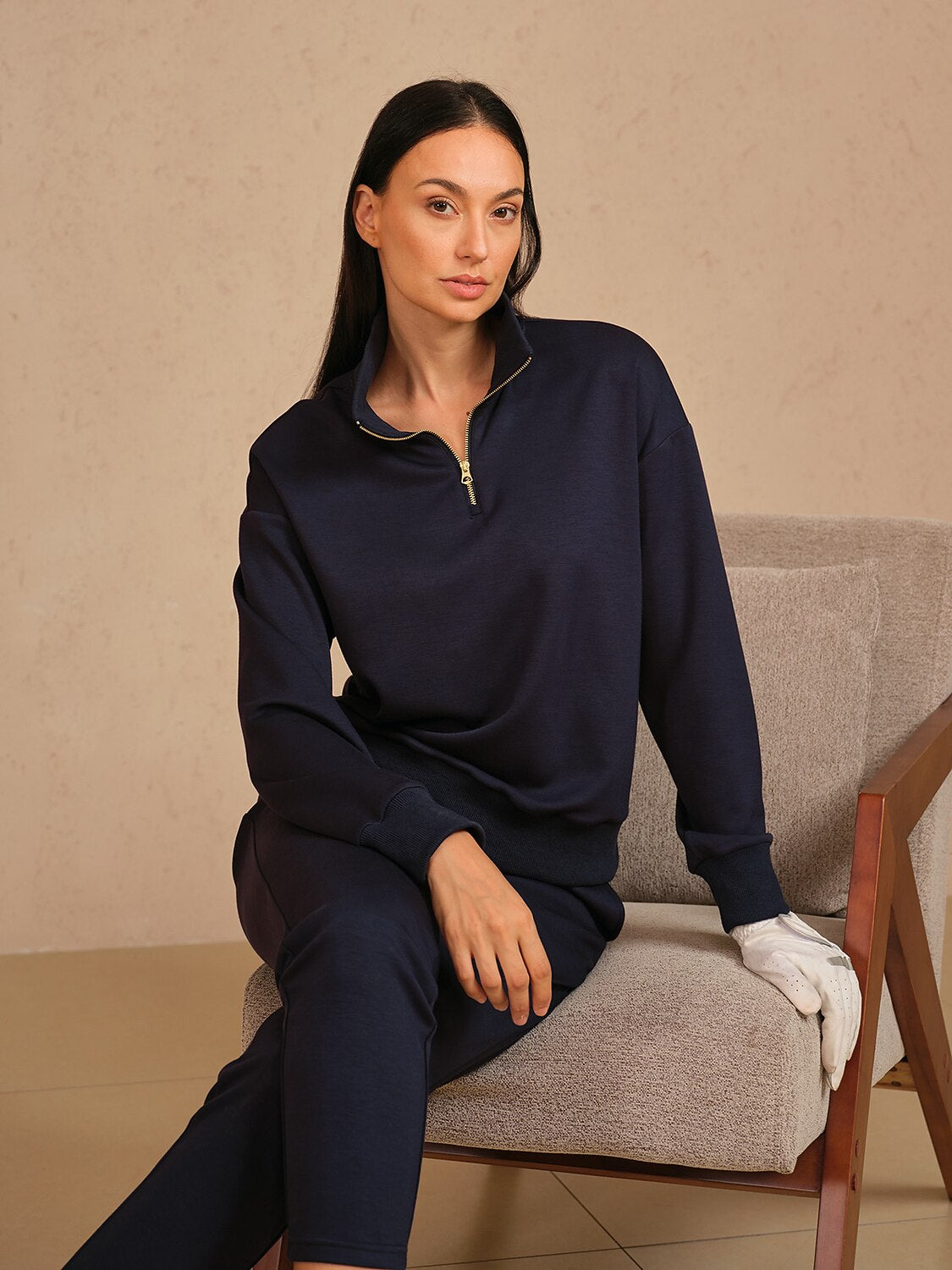 UltraSoft Long Sleeve Quarterzip Sweatshirt – Acegolfs