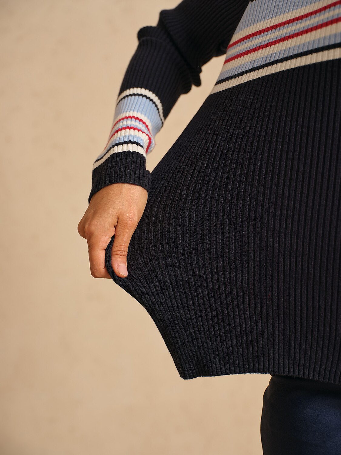 More Than Basic Golf Full Zip Sweater