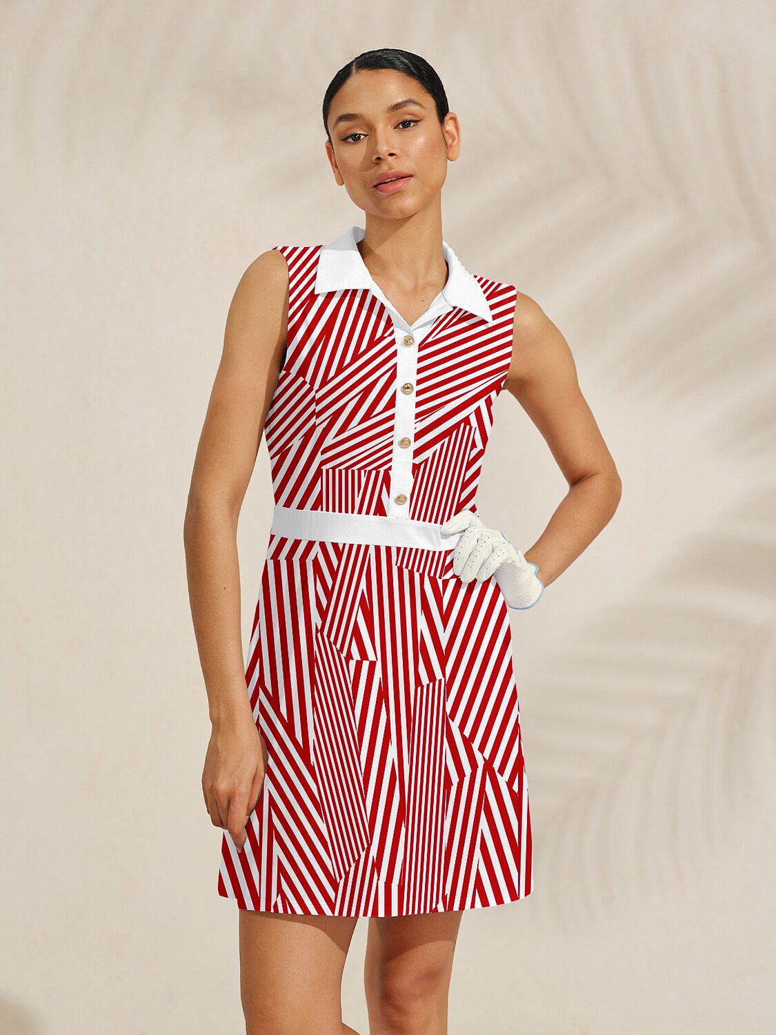 a line golf dress Playful Nautical Sleeveless A-Line 36.5 Inch women's golf dress code ladies