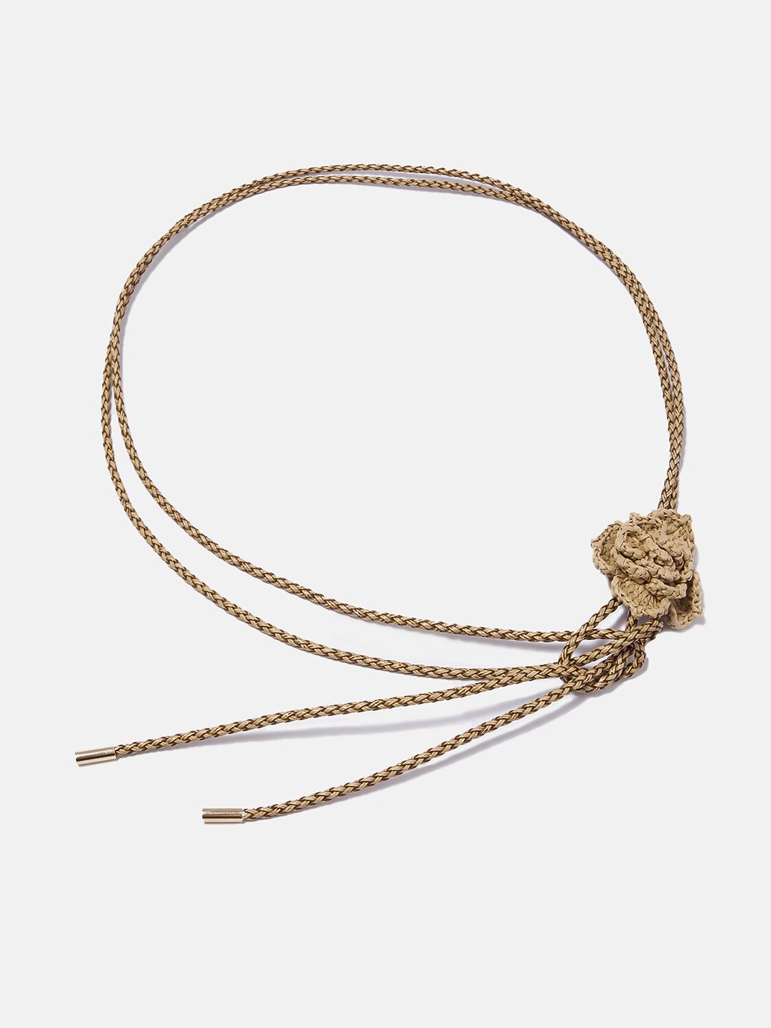 Desert Rose Raffia Rope Belt