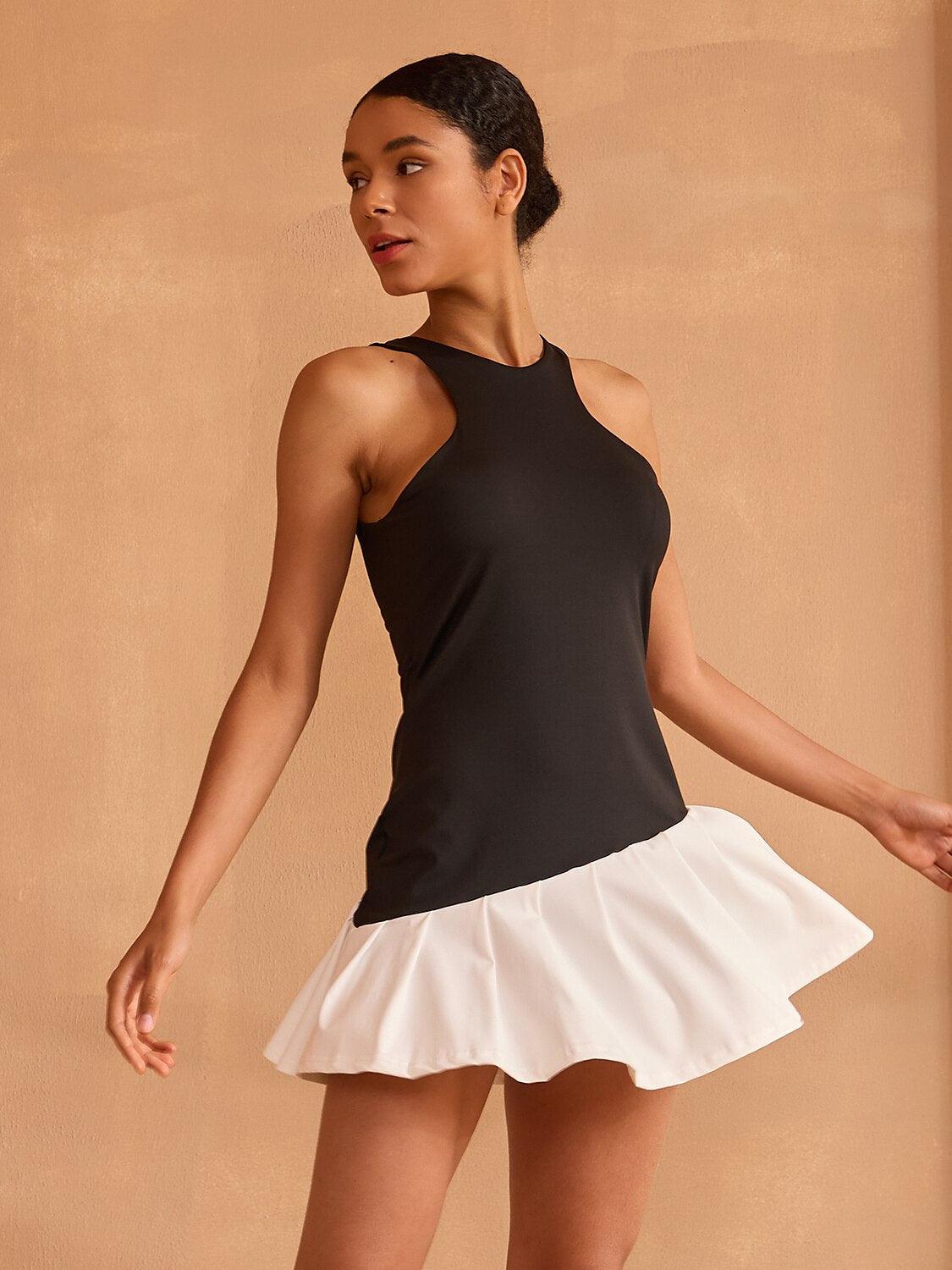 More Than Basic Sleeveless Racerback Ruffle 32.5 Inch Dress Acegolfs More Than Basic Sleeveless Racerback Ruffle 32.5 Inch Dress Acegolfs
