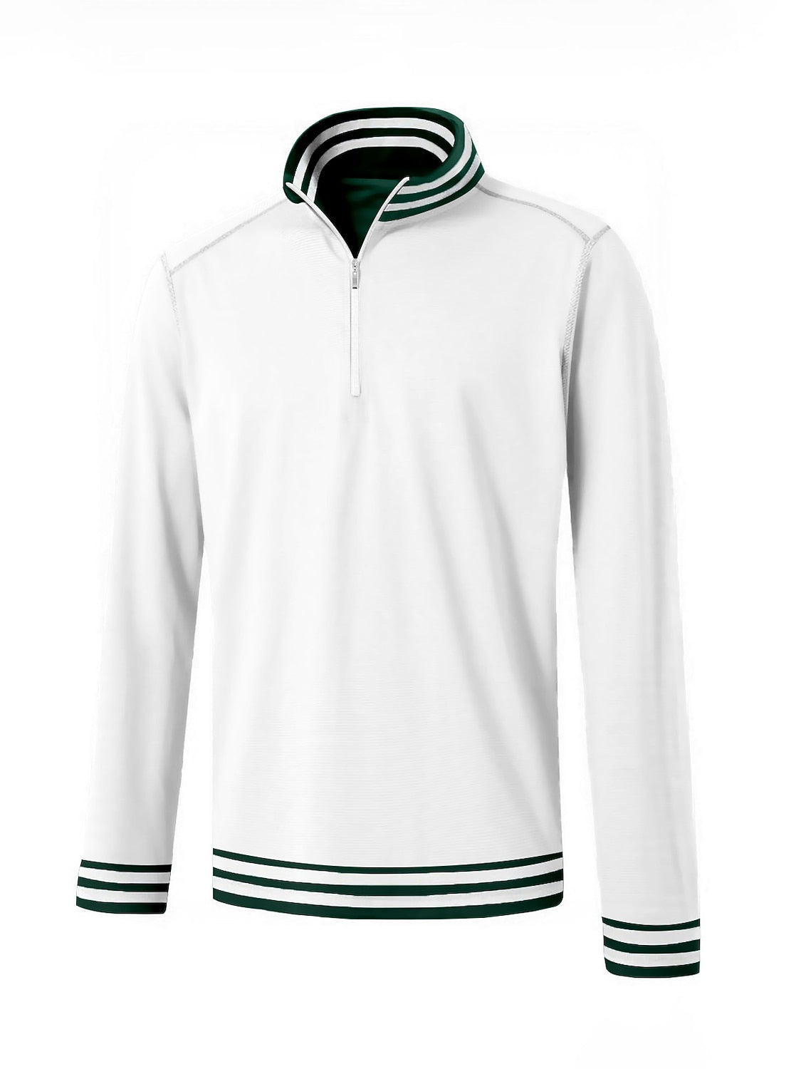 Playful Nautical Men's Golf Shirt Quarterzip UPF50+