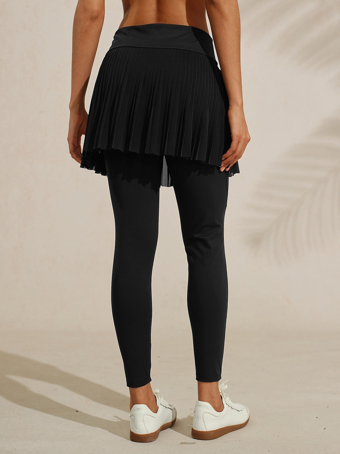 More Than Basic 37 Inch Pleated Mesh Skeggings