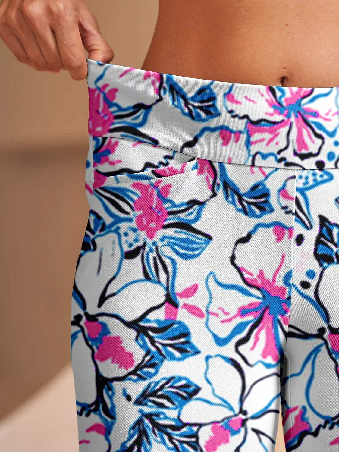 Pantalones tobilleros elásticos de alto rendimiento Botanical Energy de 28 pulgadas