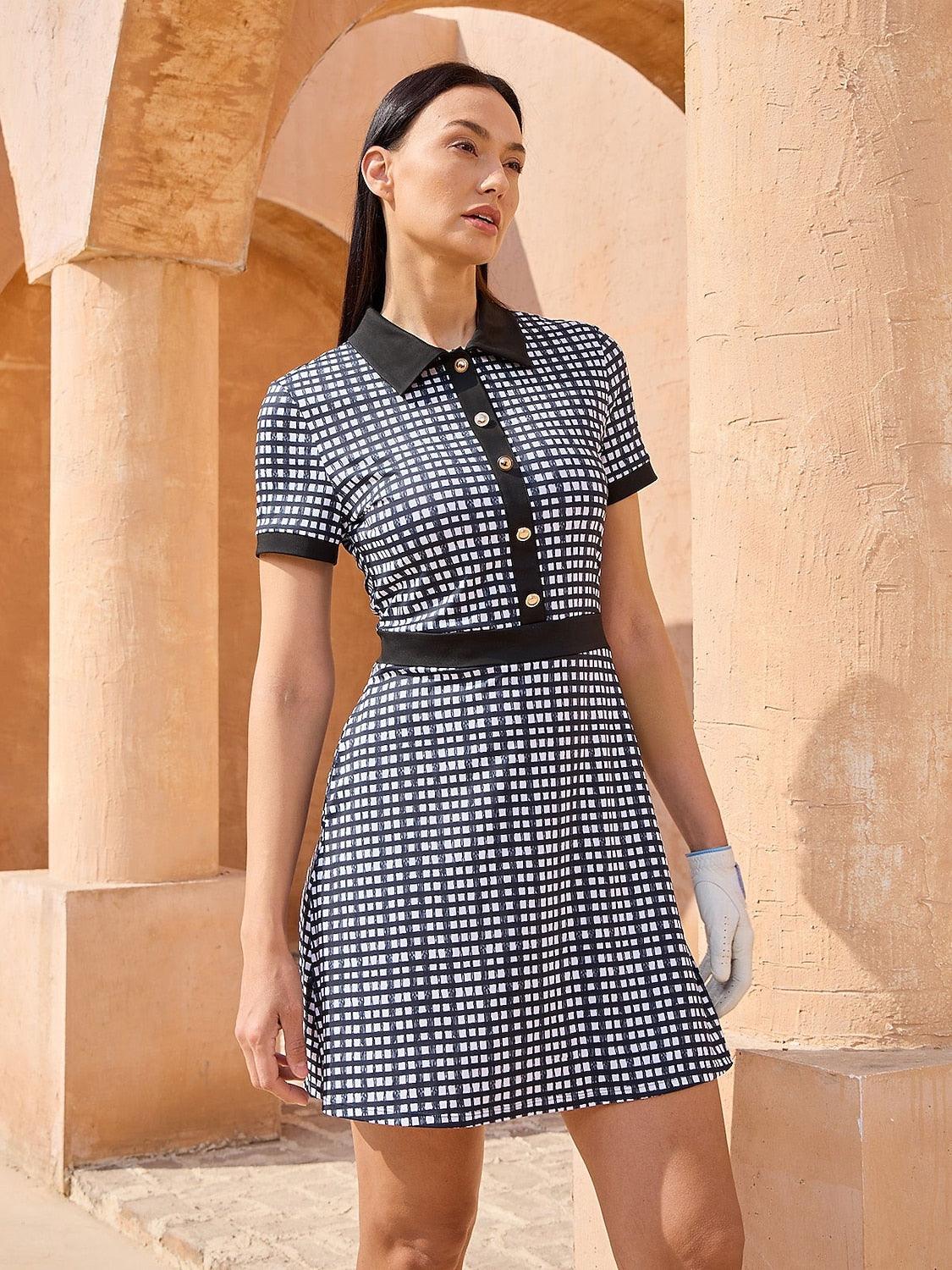 More Than Basic Short Sleeve A-Line 36.5 Inch Dress UPF50+ More Than Basic Short Sleeve A-Line 36.5 Inch Dress UPF50+