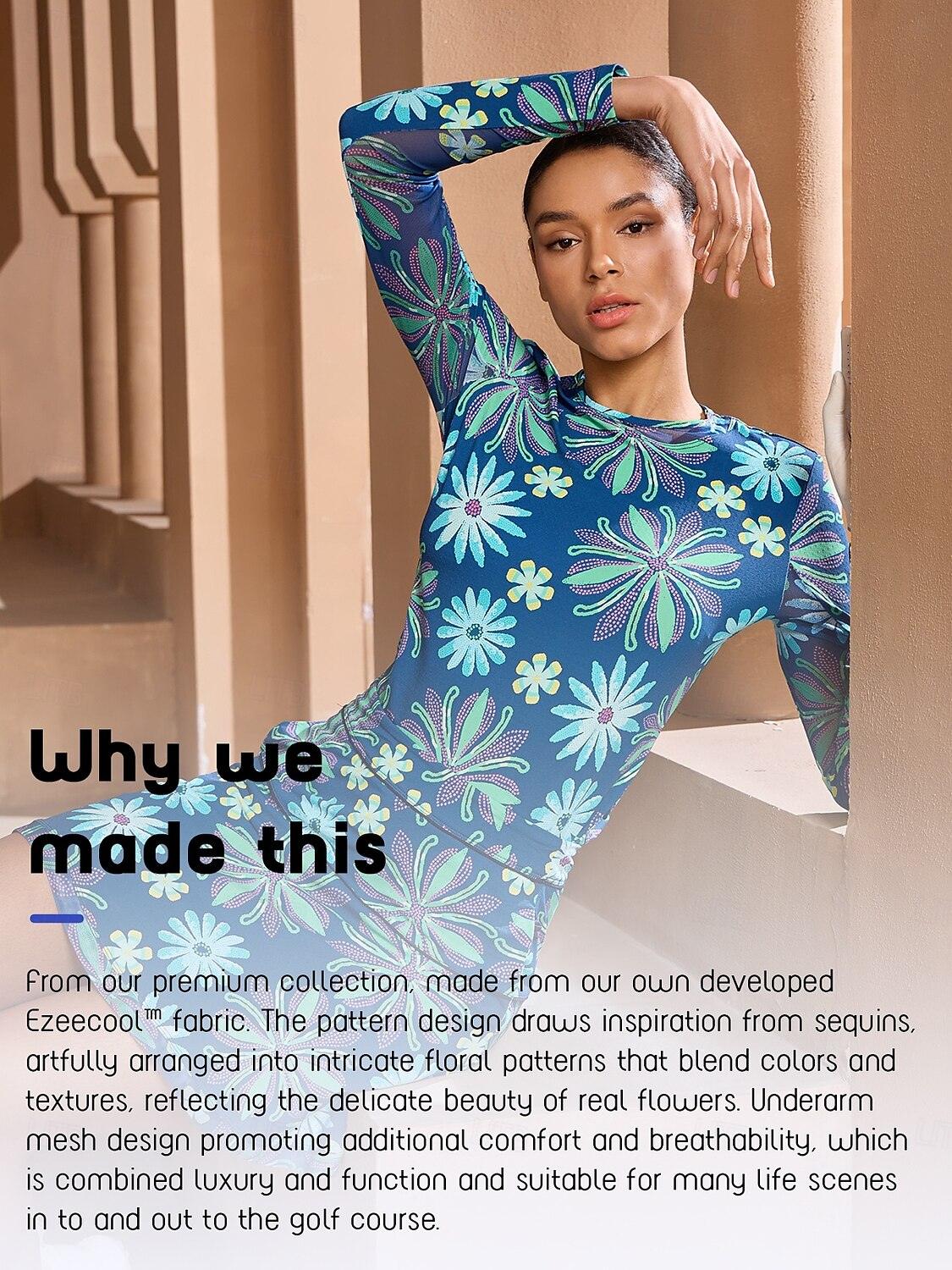 Premiumowa koszulka z długim rękawem i okrągłym dekoltem UPF50+