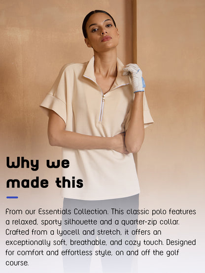 UltraSoft Short Sleeve Half Zip Golf Shirt