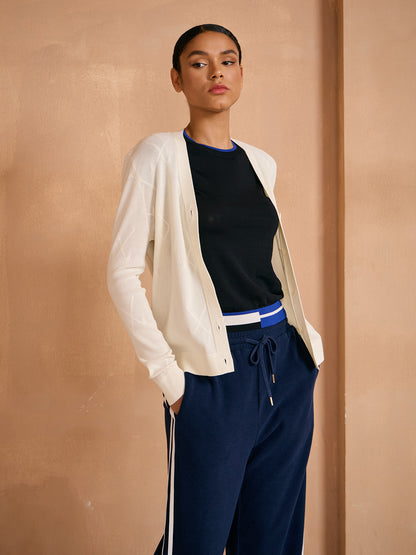 More Than Basic Long Sleeve Signature Textured Cardigan