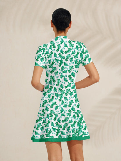 Pretty Feminine Ruffle 35.5 Inch Dress For Golf Pickleball & Tennis