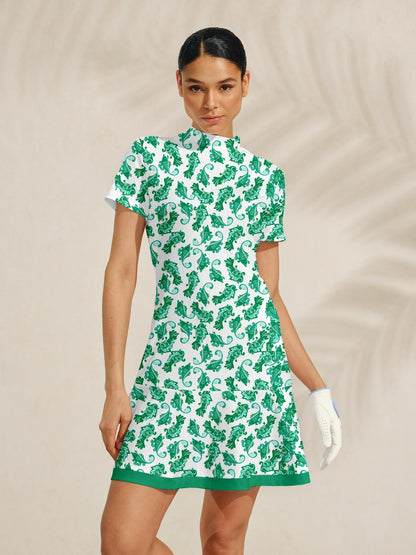 Pretty Feminine Ruffle 35.5 Inch Dress For Golf Pickleball & Tennis
