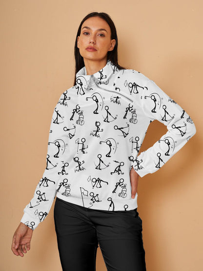 Damen Sweatshirt Pullover golfbekleidung Hyper-prep