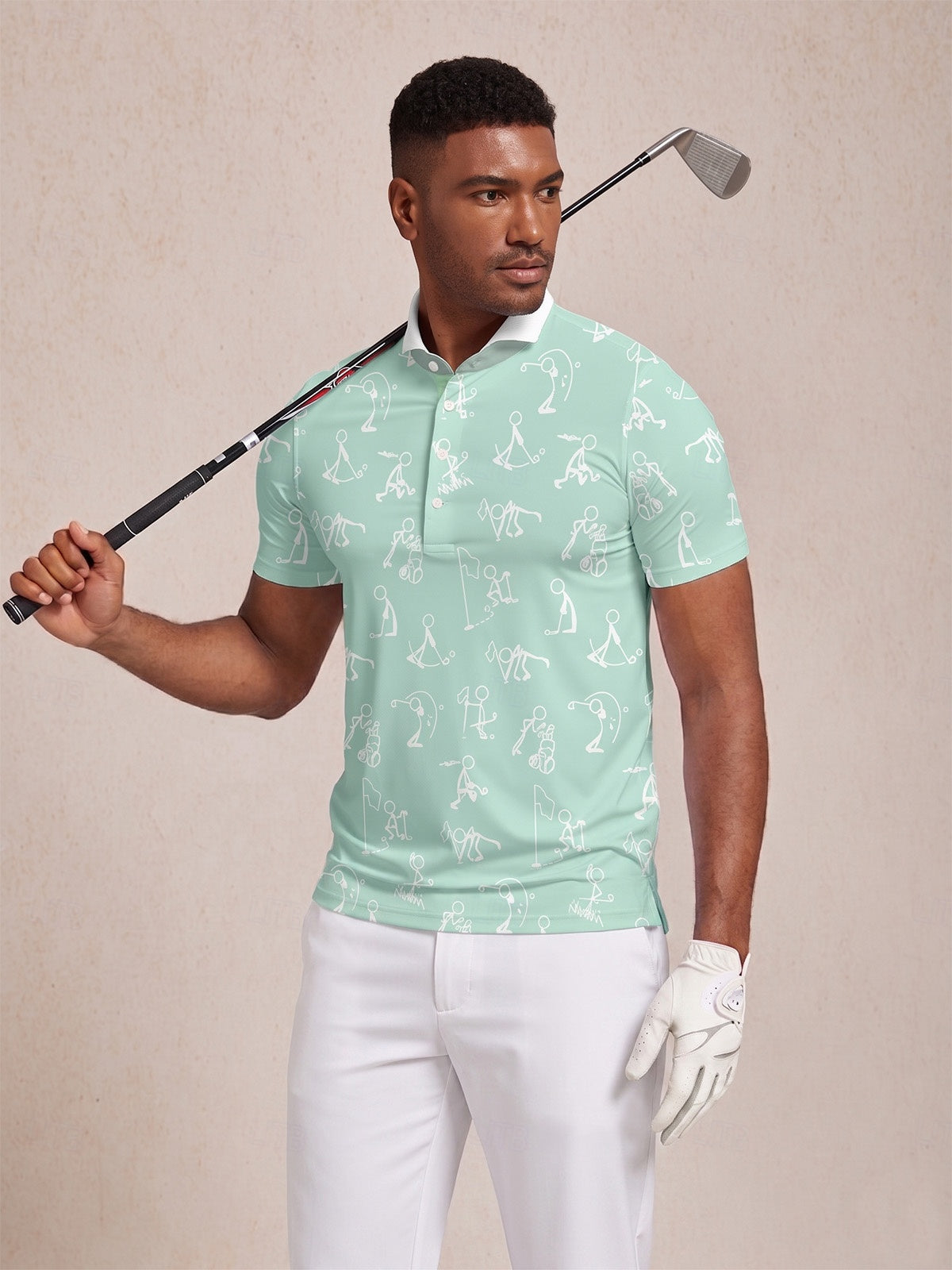 Hyper-prep Heren Ribkraag Polo Top UPF50+