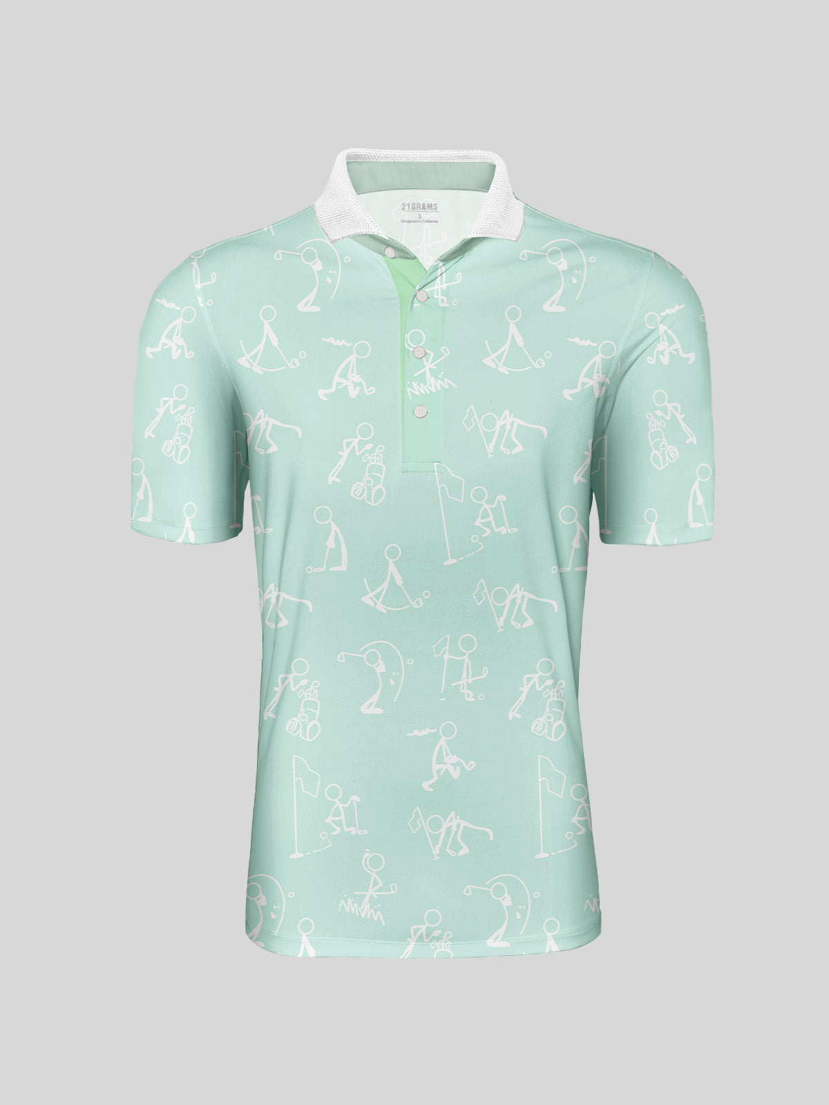Hyper-prep Heren Ribkraag Polo Top UPF50+