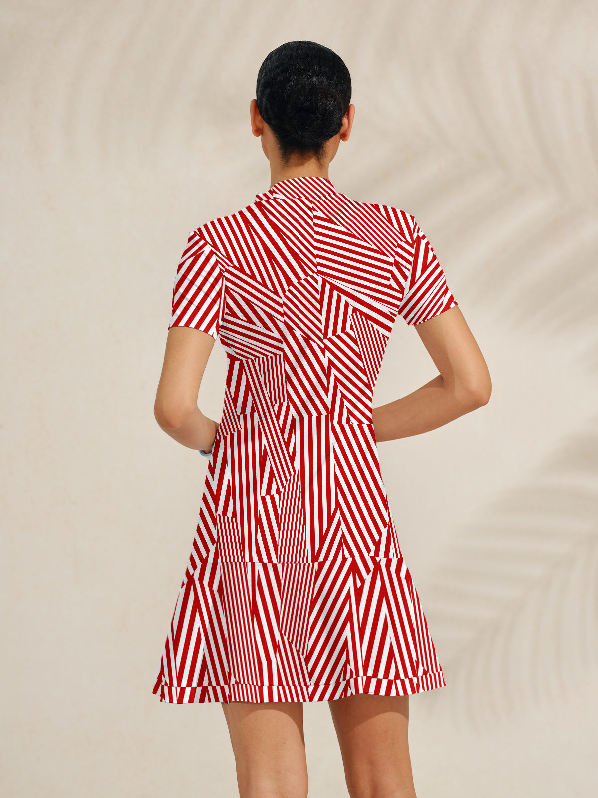 Playful Nautical Ruffle 35.5 Inch Dress For Golf Pickleball & Tennis