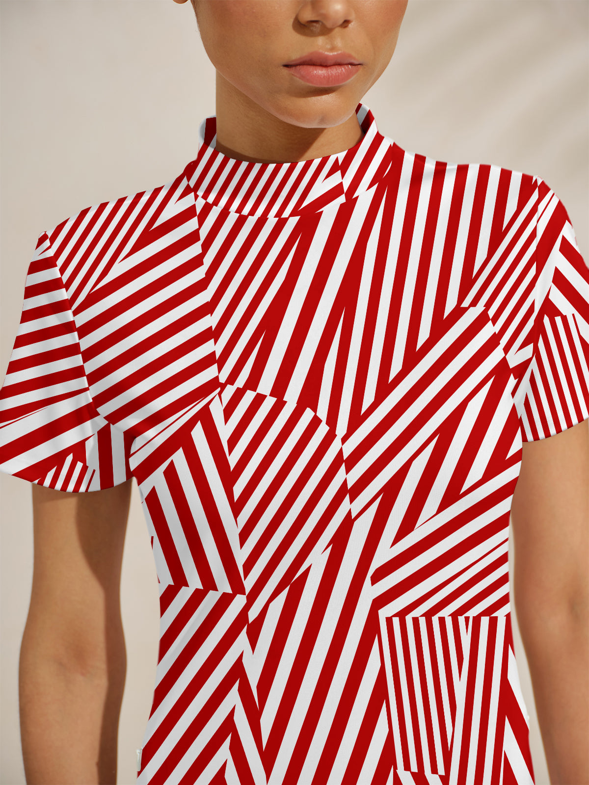 Playful Nautical Ruffle 35.5 Inch Dress For Golf Pickleball & Tennis