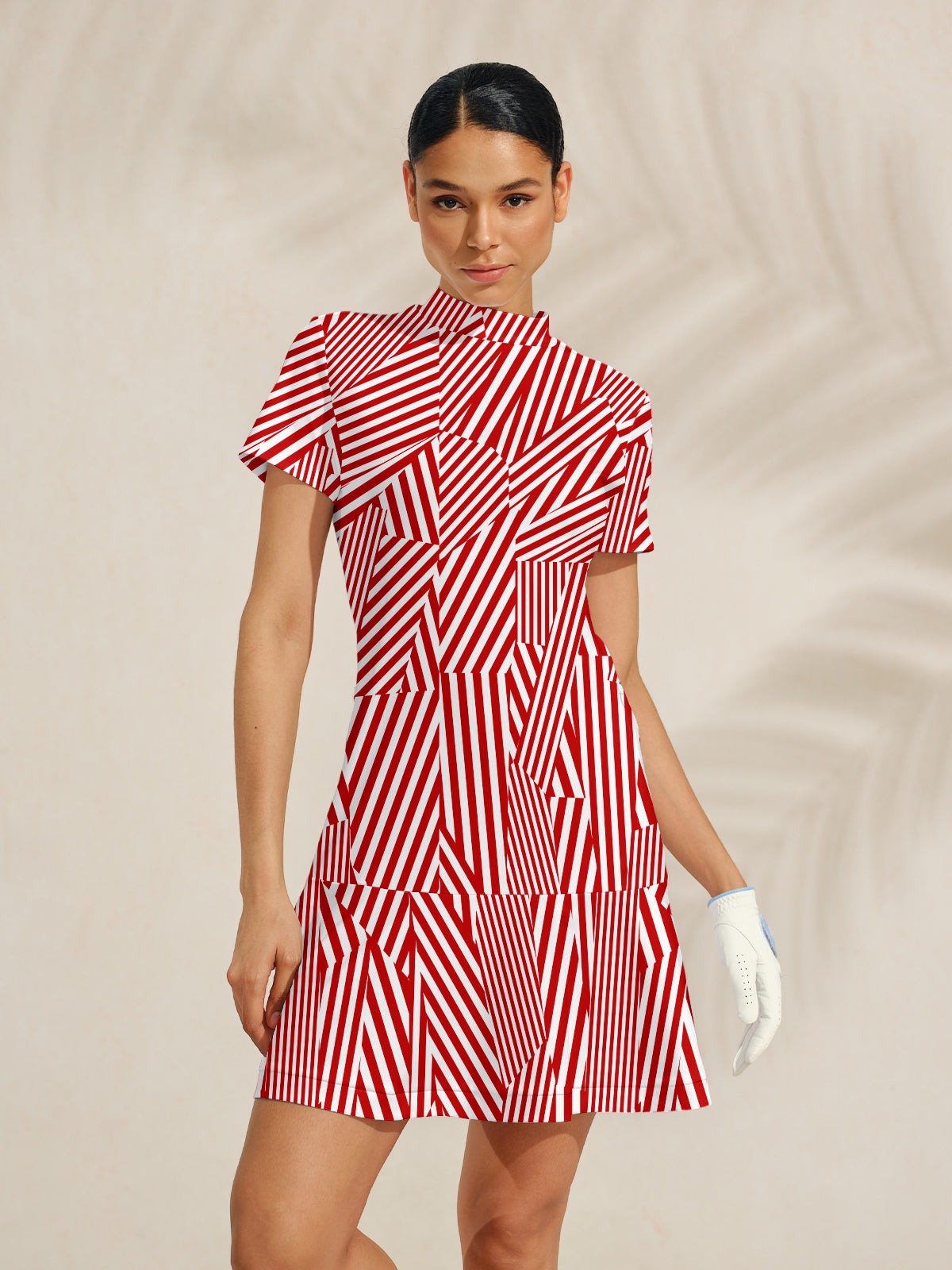 Playful Nautical Ruffle 35.5 Inch Dress For Golf Pickleball & Tennis