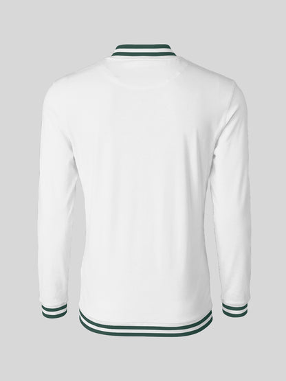Playful Nautical Men's Golf Shirt Quarterzip UPF50+