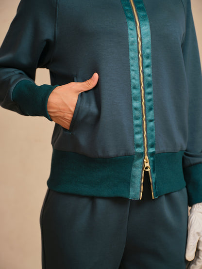 Chaqueta de manga larga UltraSoft con ribetes