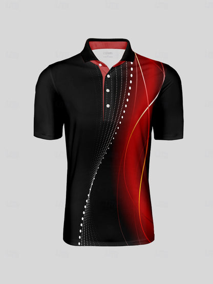 Polo homme col côtelé effet aérographe UPF50+