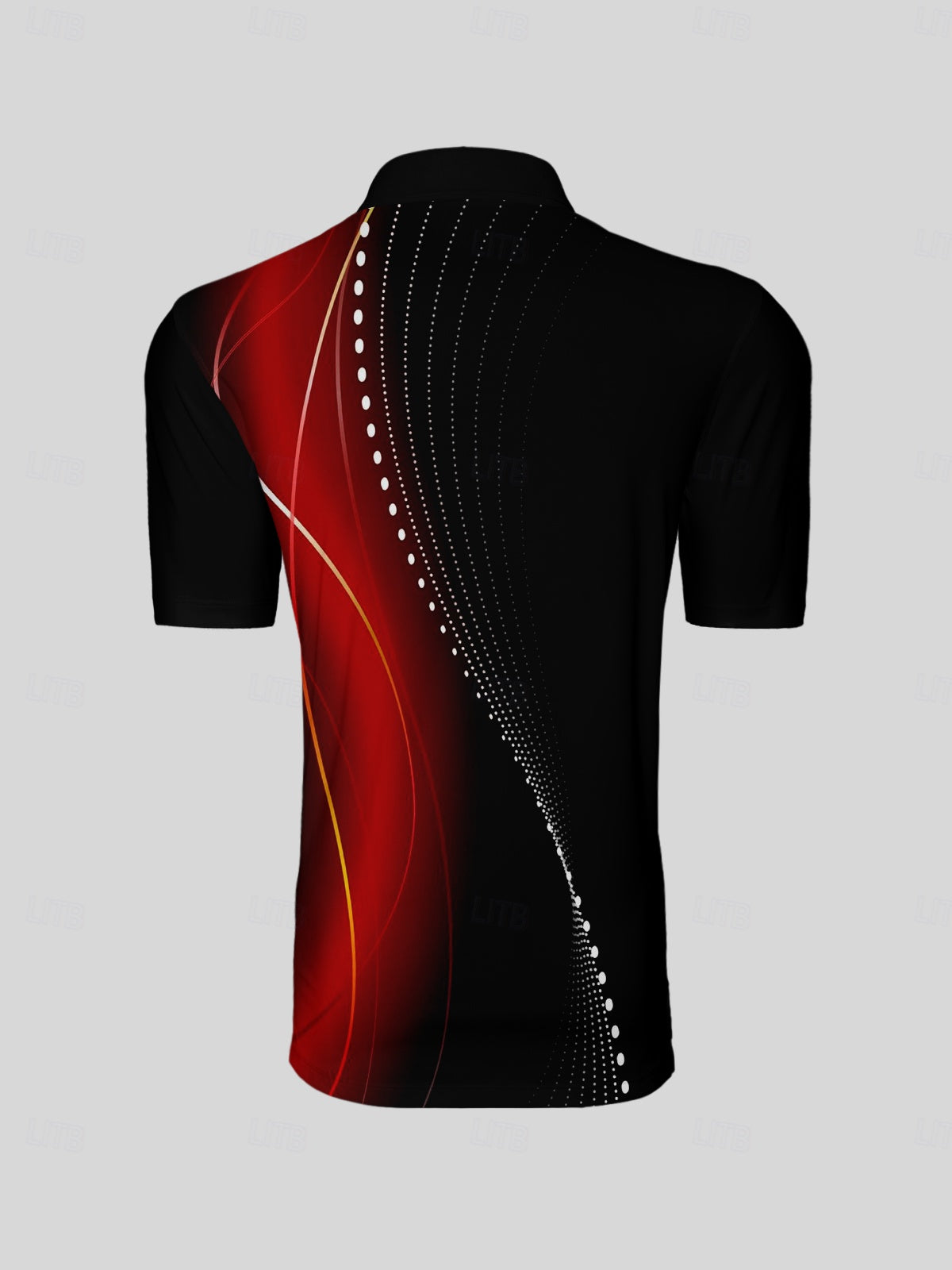 Polo homme col côtelé effet aérographe UPF50+