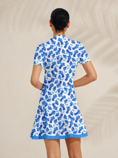 Pretty Feminine Ruffle 35.5 Inch Dress For Golf Pickleball & Tennis