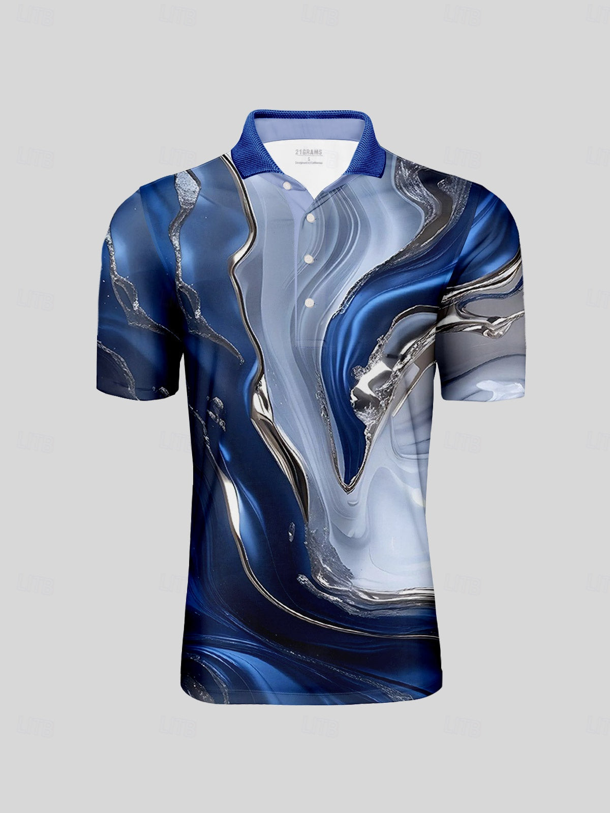 Inked Skins Heren Polo met Geribde Kraag UPF50+