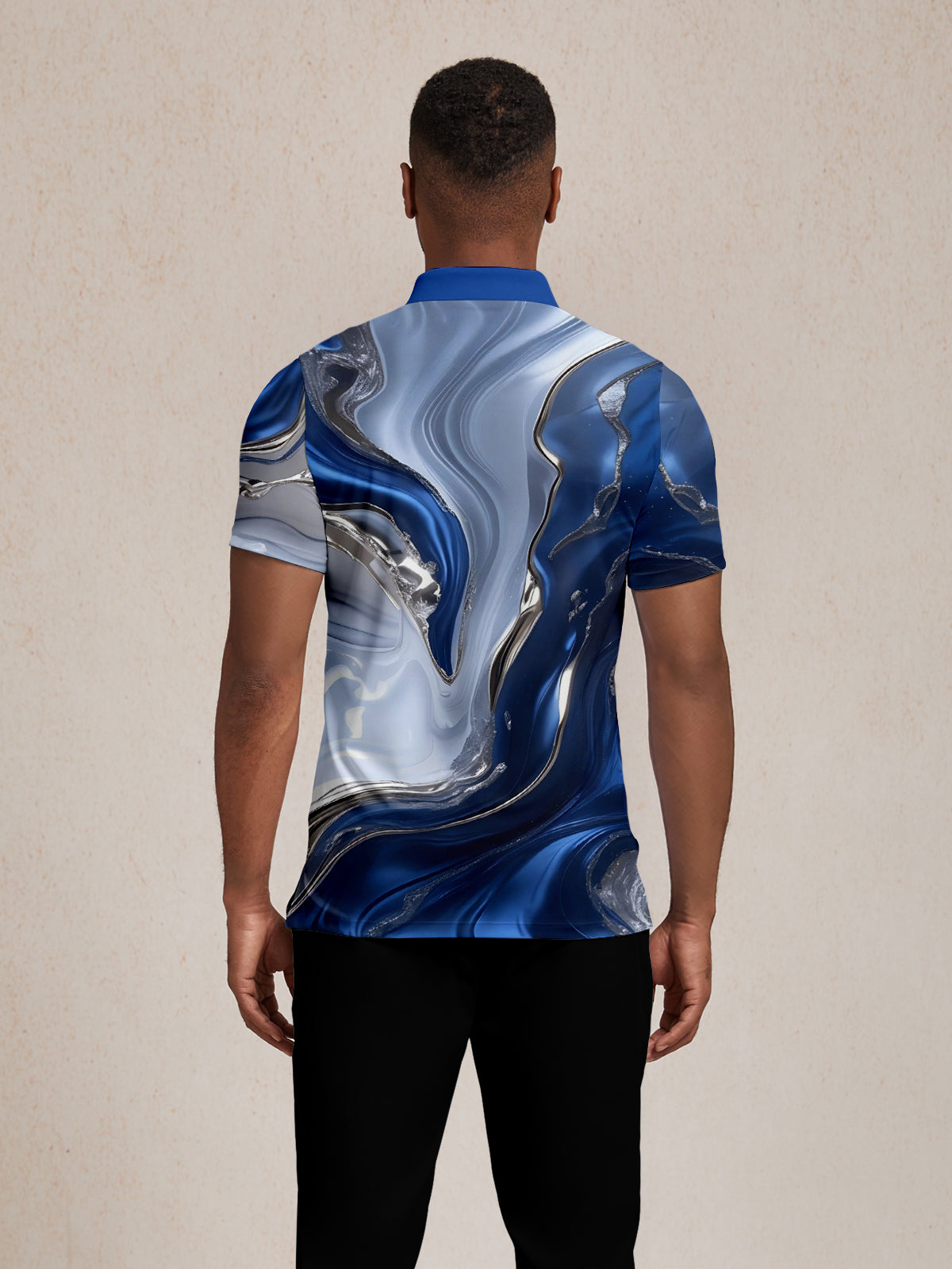 Inked Skins Heren Polo met Geribde Kraag UPF50+