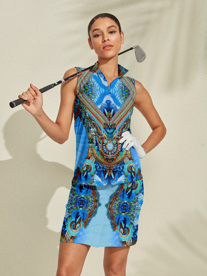 Pretty Feminine Silky 19 Inch High Waist Skort UPF50+