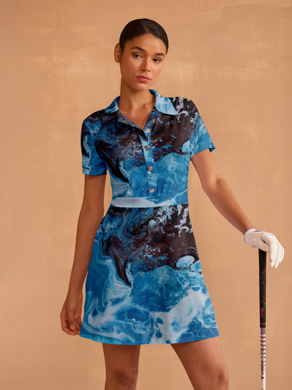 Inked Skins Short Sleeve A-Line 36.5 Inch Dress