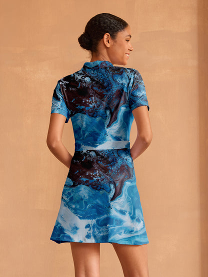 Inked Skins Short Sleeve A-Line 36.5 Inch Dress