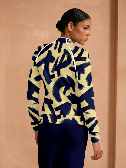 Not So Classic Langarm-Sweatshirt mit Besatz