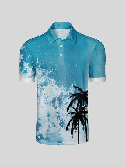 Polo para hombre tropical con protección UPF50+
