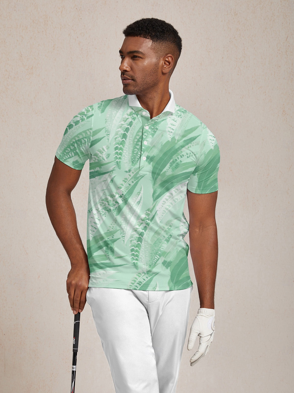 Polo Wildlife Party Uomo con Colletto a Costine UPF50+