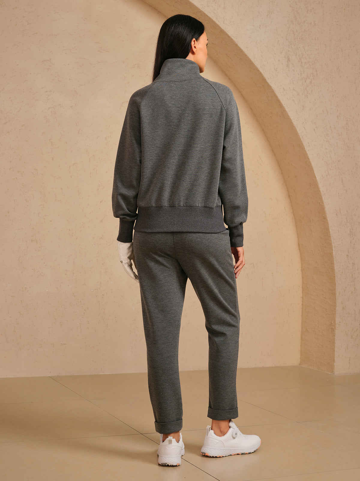 Chaqueta de manga larga UltraSoft con ribetes